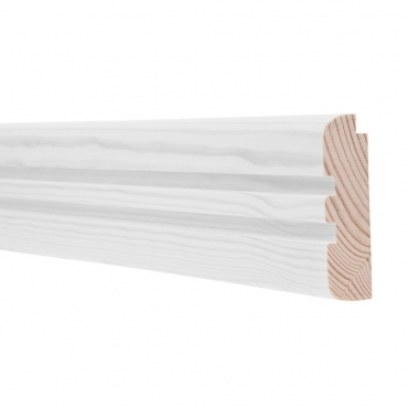 Pine Bullnose Double Edge Picture Rail 3 Metre