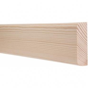 Pine Bullnose Handrail Wall Plate 3 Metre
