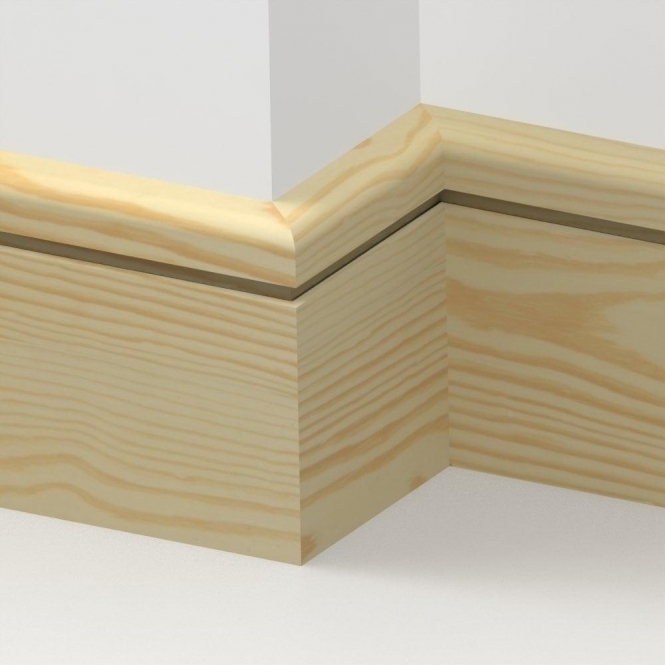 Pine  Bullnose Single Edge Skirting 3.5 metre