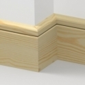 Pine Bullnose Single Groove Skirting 3.5 metre