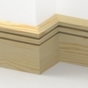 Pine Chamfered Double Edge Skirting 3.5 metre