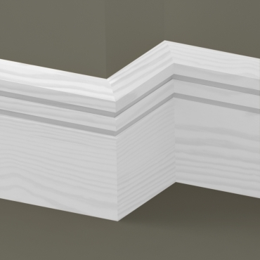 Pine Chamfered Double Edge Skirting 3.5 metre