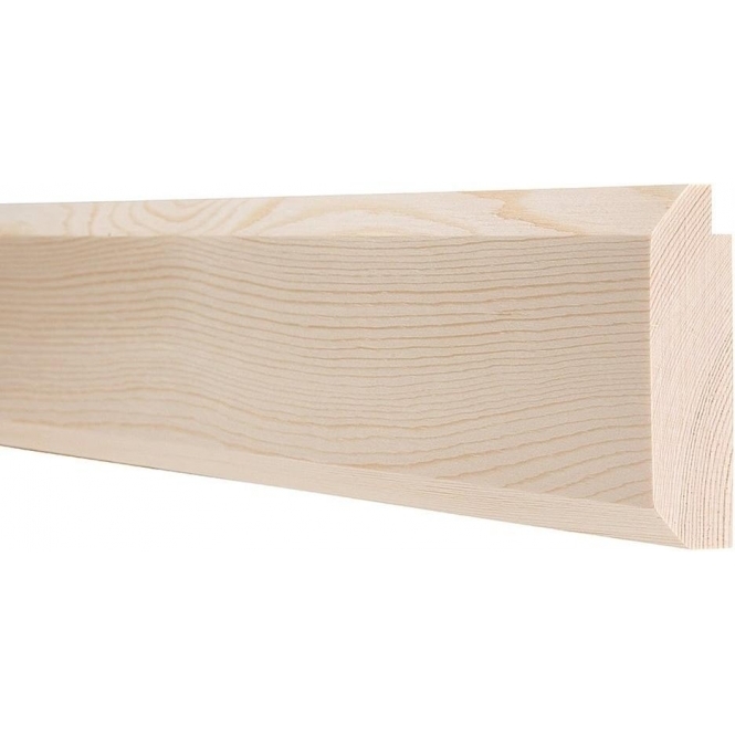 Pine  Chamfered Picture Rail 3 Metre
