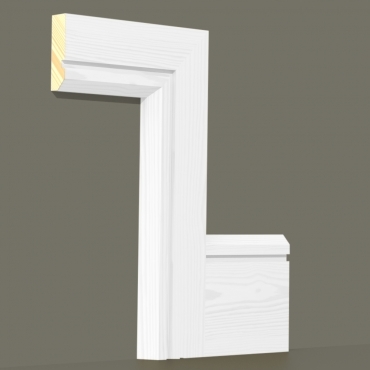 Pine Chamfered Single Edge Architrave Sets