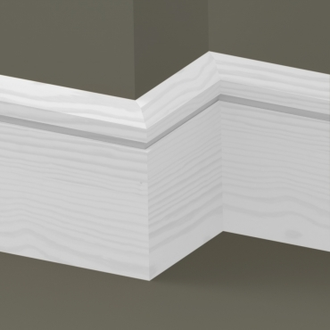 Pine Chamfered Single Edge Skirting 3.5 metre