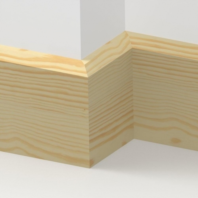 Pine  Chamfered Skirting 3.5 metre