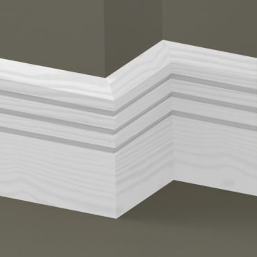 Pine Chamfered Triple Edge Skirting 3.5 metre