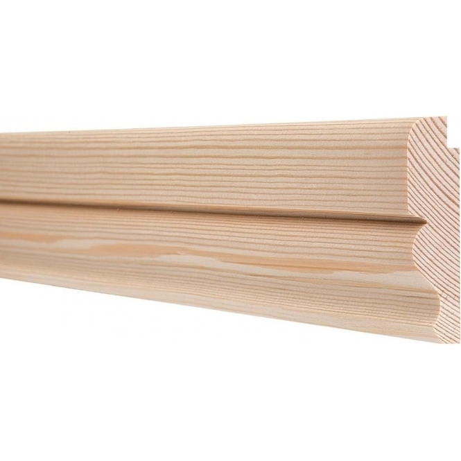 Pine  Ogee Picture Rail 3 Metre