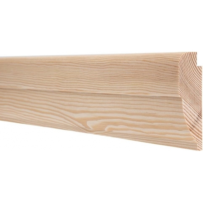 Pine  Ovolo Picture Rail 3 Metre