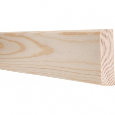 Pine Pencil Round Handrail Wall Plate 3 Metre