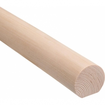 Pine Round Mopstick Handrail 4.2 Metre