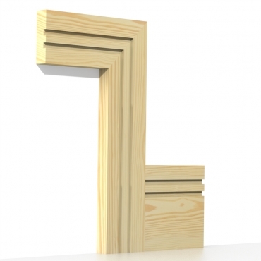Pine Square Double Edge Architrave Lengths