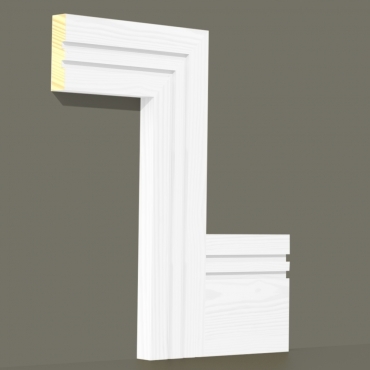 Pine Square Double Edge Architrave Sets