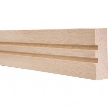 Pine Square Double Edge Dado Rail 3 Metre