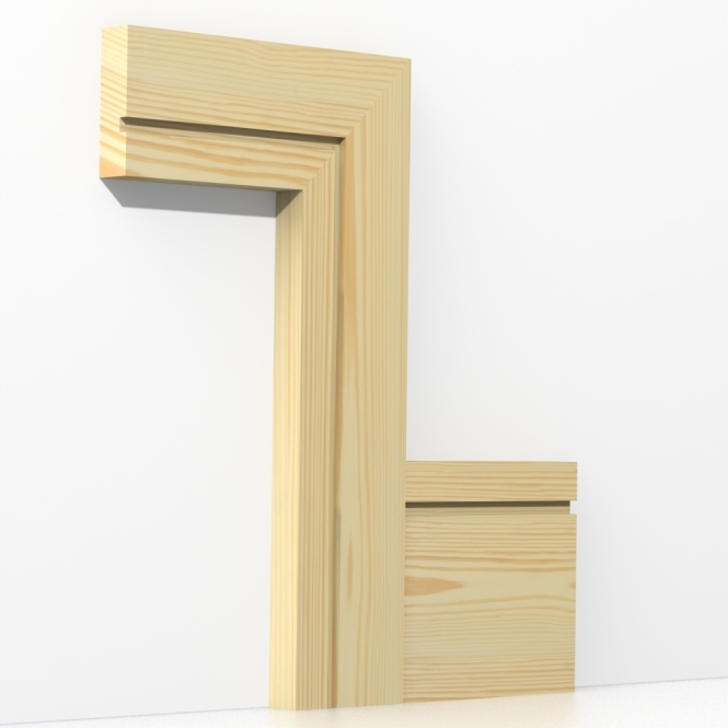 Pine  Square Single Edge Architrave Lengths