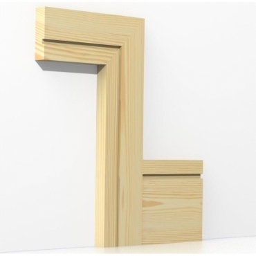 Pine Square Single Edge Architrave Sets