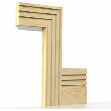 Pine Square Triple Edge Architrave Sets