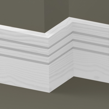 Pine Square Triple Edge Skirting 3.5 metre