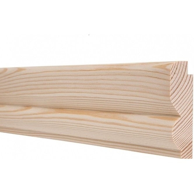 Pine  Torus Picture Rail 3 Metre
