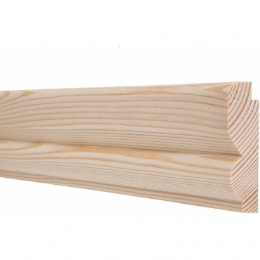 Pine Torus Picture Rail 3 Metre