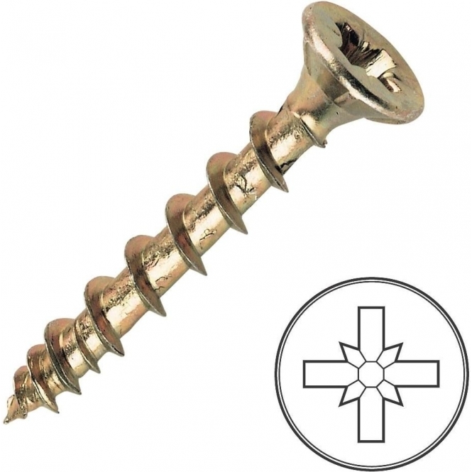 Screw Tite Screw-Tite 3.5 x 25MM PZ Countersunk Screws - 200 Pack
