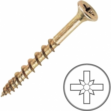 Screw-Tite 3.5 x 50MM PZ Countersunk Screws - 200 Pack