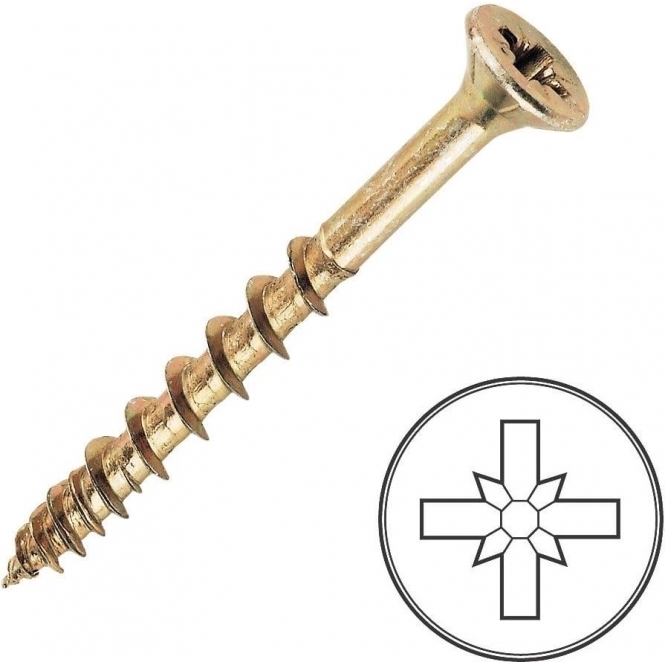 Screw Tite Screw-Tite 6 x 80MM PZ Countersunk Screws - 100 Pack