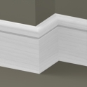 Solid Ash Bullnose Single Edge Skirting 3 metre