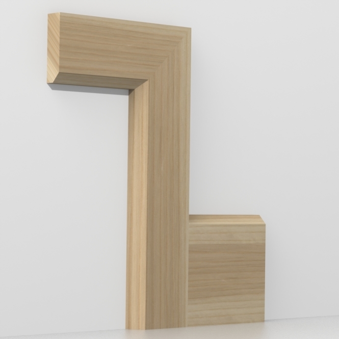 Solid Ash  Chamfered Architrave Lengths