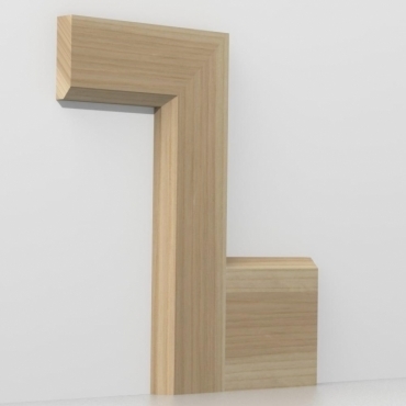 Solid Ash Chamfered Architrave Sets