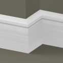 Solid Ash Chamfered Single Edge Skirting 3 metre