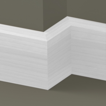 Solid Ash Chamfered Skirting 3 metre