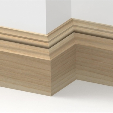 Solid Ash Knightsbridge Skirting 3 metre