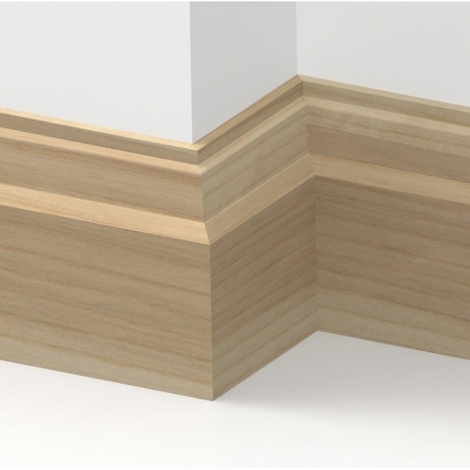 Solid Ash  Lambs Tongue Skirting 3 metre