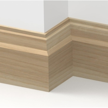 Solid Ash Lambs Tongue Skirting 3 metre
