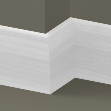 Solid Ash Long Chamfer Skirting 3 metre