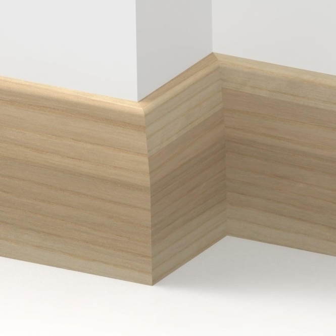 Solid Ash  Long Chamfer Skirting 3 metre