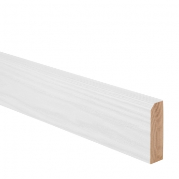 Solid Ash Mini Chamfer Kitchen Worktop Upstand 3 Metre