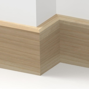 Solid Ash Mini Chamfered Skirting 3 metre