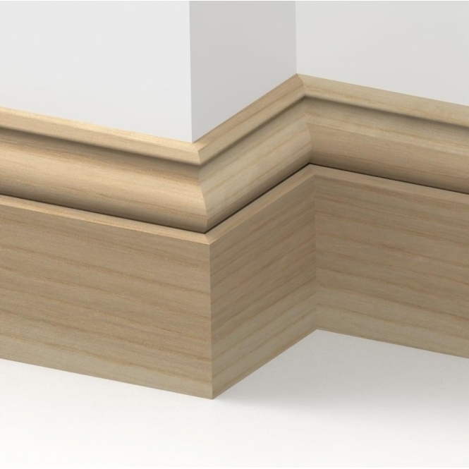 Solid Ash  Ogee Skirting 3 metre