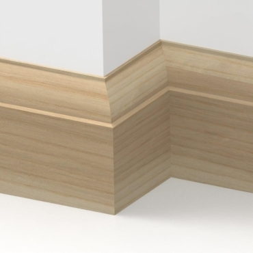 Solid Ash Ovolo Skirting 3 metre