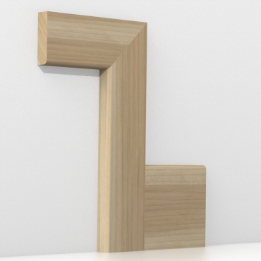 Solid Ash Pencil Round Architrave Lengths
