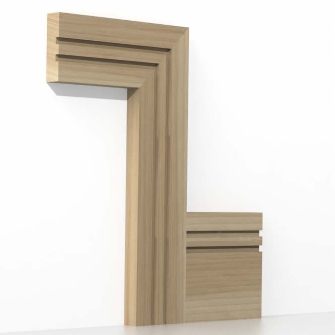 Solid Ash  Square Double Edge Architrave Lengths