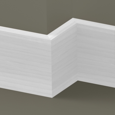 Solid Ash Square Edge Skirting 3 metre