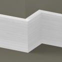 Solid Ash Square Edge Skirting 3 metre