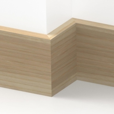 Solid Ash Square Edge Skirting 3 metre
