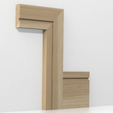 Solid Ash Square Single Edge Architrave Lengths