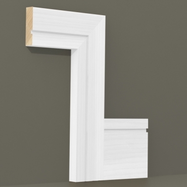 Solid Ash Square Single Edge Architrave Sets