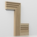 Solid Ash Square Triple Edge Architrave Lengths