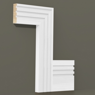 Solid Ash Square Triple Edge Architrave Lengths
